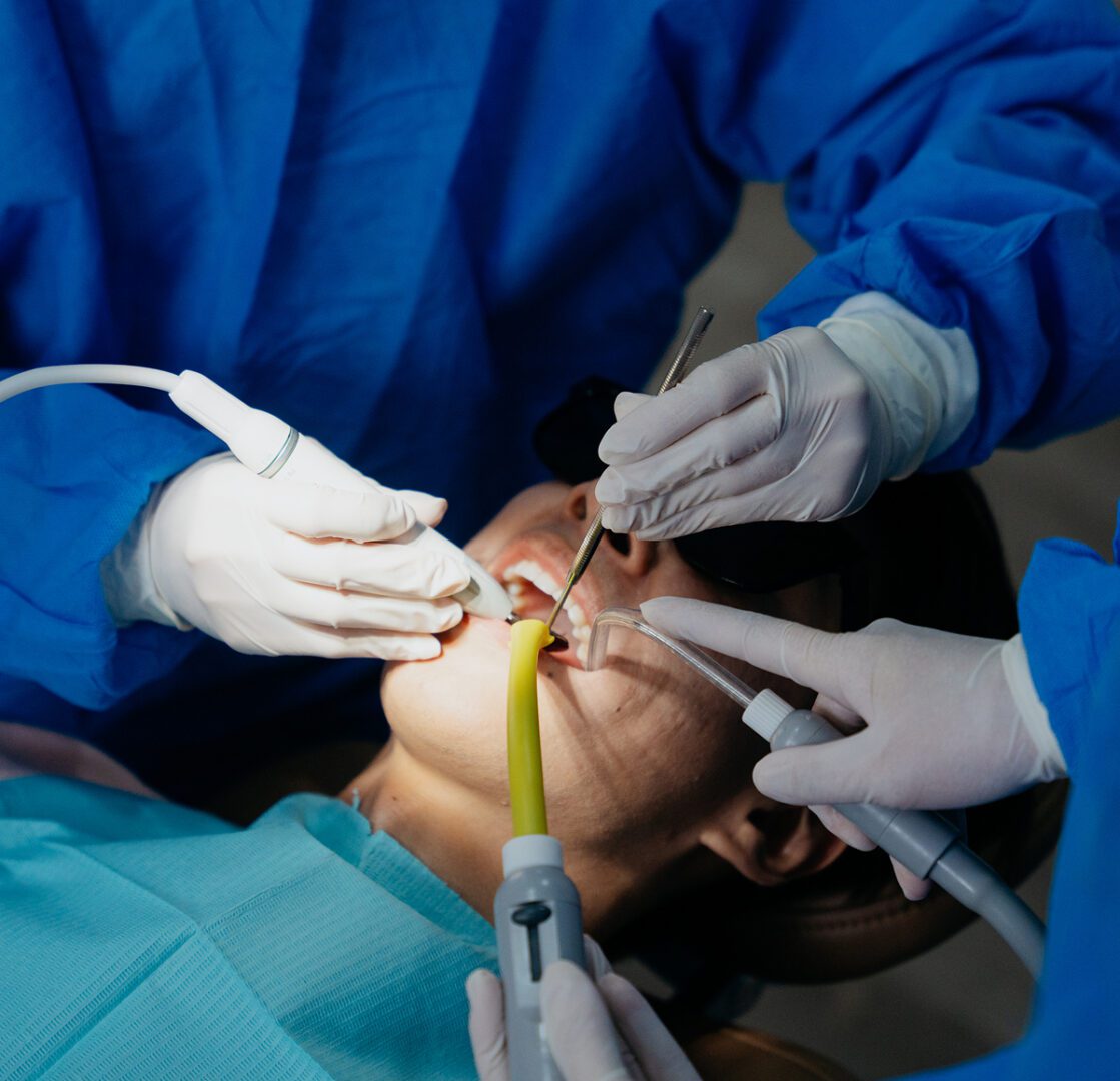 Dental care in progress